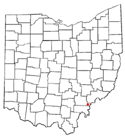 Location of Coolville, Ohio