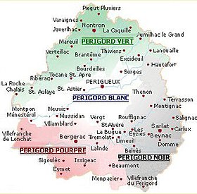 Localisation de Pays du Périgord noir