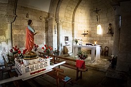 Interior de la iglesia.