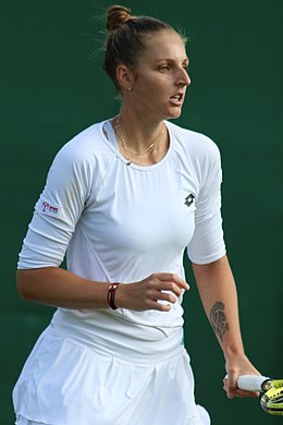 Kristýna Plíšková ve Wimbledonu 2019