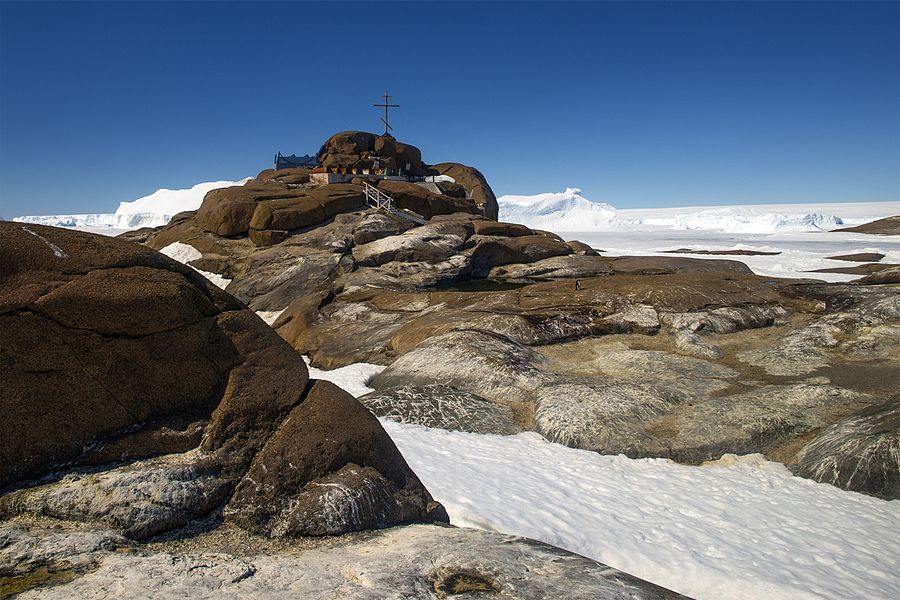 Antarctica: Cemetery on Buromsky Island, near Mirny Observatory, buried within are the remains of citizens from the USSR (Russian Federation), Czechoslovakia, East Germany and Switzerland (members of the Soviet and Russian Antarctic Expeditions) who perished while performing their duties.