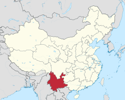 云南省的位置