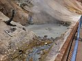 Lassen Zirvesi'nde "Little Hot Springs Vadisi"nde kaynayan volkanik çamur kazanı