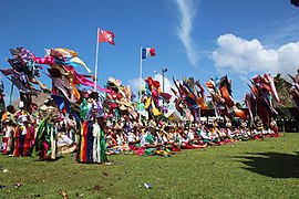 Fête coutumière et danses à Wallis.