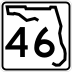 State Road 46 marker