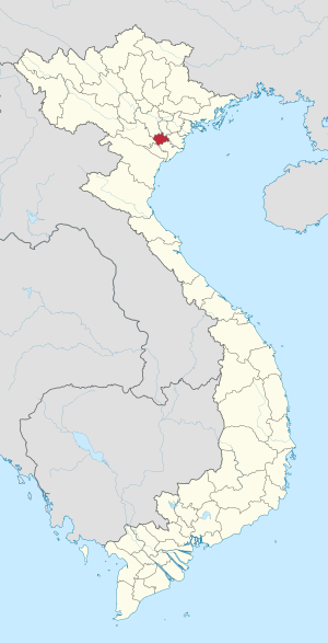 Karte von Vietnam mit der Provinz Tỉnh Hà Nam hervorgehoben