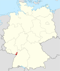 Localização de Germersheim na Alemanha