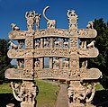 Le jataka du Bodhisattva Vessantara. Torana Nord du grand stupa 1, Ier siècle av. J.-C. Sanchi, Madhya Pradesh