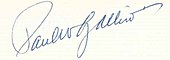 Signature de Paul Gallico