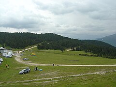 Départ des pistes de ski.