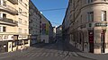 Der Beginn der Gasse bei der Invalidenstraße