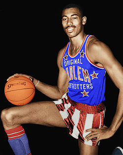 Chamberlain a Harlem Globetrotters csapatában (1959)