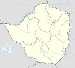 Gweru trên bản đồ Zimbabwe