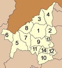 Mappa degli Amphoe