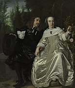 Abraham del Court en zijn vrouw Maria de Kaersgieter (1654)