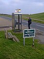 Image 29Phone box and sign advertising the Samaritans at Beachy Head. (from Beachy Head)