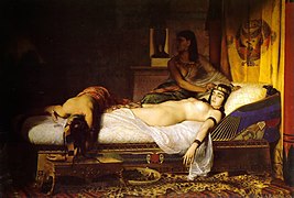 Jean-André Rixens, Muerte de Cleopatra (1874)