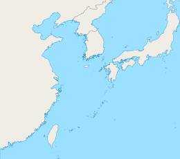 海墘嶼在中國東海的位置