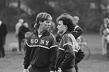 Het Nederlandse elftal trainde vandaag in het Olympisch Stadion in Amsterdam ivm, Bestanddeelnr 933-1440.jpg