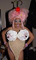 Holy McGrail is a female queen and nightlife socialite in San Francisco; making her debut in 2005, Holy is known for her outrageous self made wigs, signature makeup and drag performances