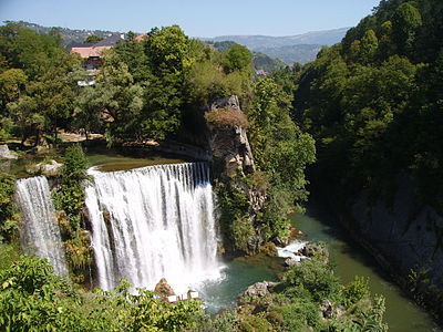 Wasserfall in Jajce