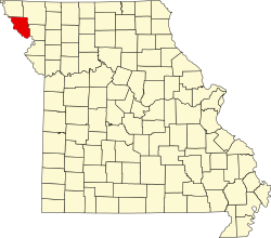 Karte von Holt County innerhalb von Missouri