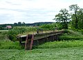 Brücke zwischen Groß Gastrose/Albertinenaue und Gubin-Markosice, für Fußgänger durch eine Treppe nutzbar gemacht