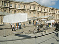 Reproduction de l’hélicoptère de Paul Cornu réalisée par des élèves ingénieurs de l'ESTACA à l’occasion du centenaire du premier vol, et exposé dans la cour carrée du Louvre en 2007.