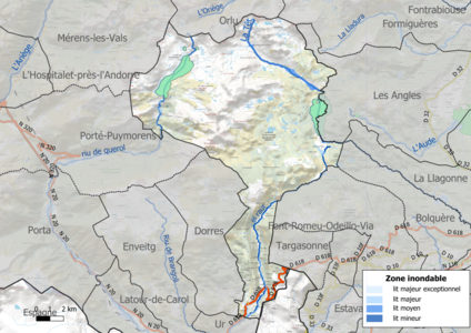 Carte des zones inondables.