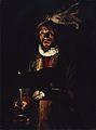 Adam de Coster: Ein Mann singt bei Kerzenlicht, 1625–35, Öl auf Leinwand, 134 × 94,9 cm, National Gallery of Ireland, Dublin