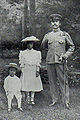 Prince Kan'in Kotohito with Princess Yukiko and Prince Haruhito