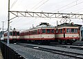 120系電車123（左） 110系電車115（中） 300系電車303（右）