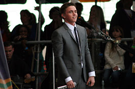 Jesse McCartney tijdens een optreden (2009)