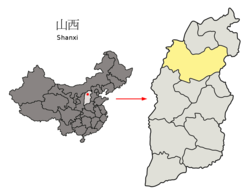 忻州市在山西省的地理位置