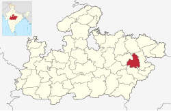 Madhya Pradesh میں محل وقوع