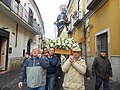 La processione dedicata a Sant'Antonio Abate il 17 gennaio a Macerata Campania nel corso della Festa di Sant'Antuono.