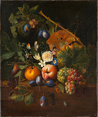 Still Life with Fruits, by Peeter Snijers (1700–1750). Painted between about 1720 and 1750.
