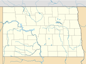 Вулфорд. Карта розташування: Північна Дакота