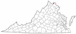 Location of Hillsboro, Virginia