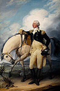 Washington at Verplanck's Point by John Trumbull, 1790