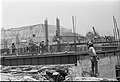 Works of construction at Insurgentes Station, 1969.