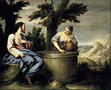 Христос и самаритянка. 1630-е. Холст, масло. Королевская академия изящных искусств Сан-Фернандо, Мадрид