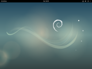 Screenshot of Debian 7.0 ("Wheezy")