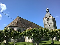 Église Saint-Rémi, abside et tour-clocher.