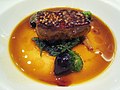 Foie gras ກັບນ້ຳ jus ເປັດ