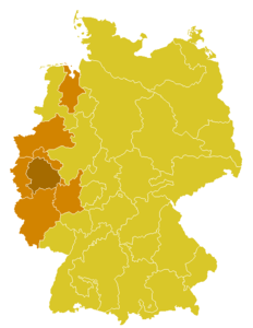 Karte der Kirchenprovinz Köln