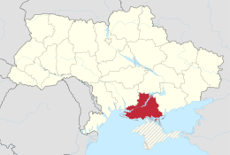 Oblast de Cherson - Localizazion