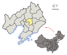 Kaart van Liaoyang