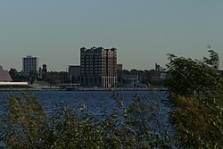 Muskegon viewed from across Muskegon Lake