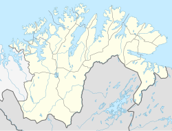 Sandland is located in Finnmark